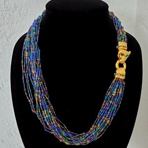 Joan Rivers Vintage Panther Torsade Necklace